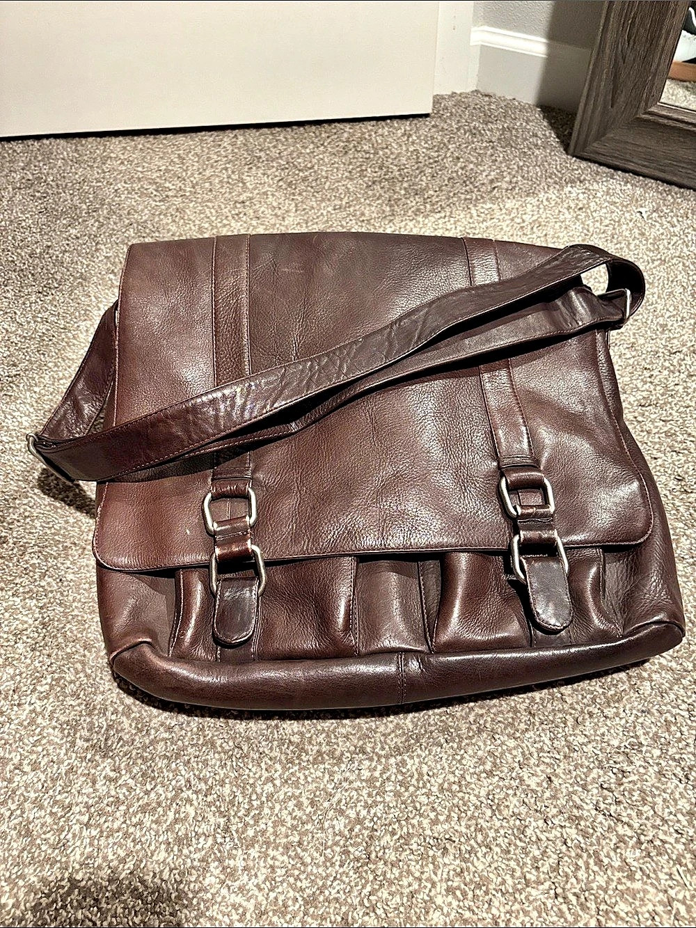 lataco Brown Messenger Bag